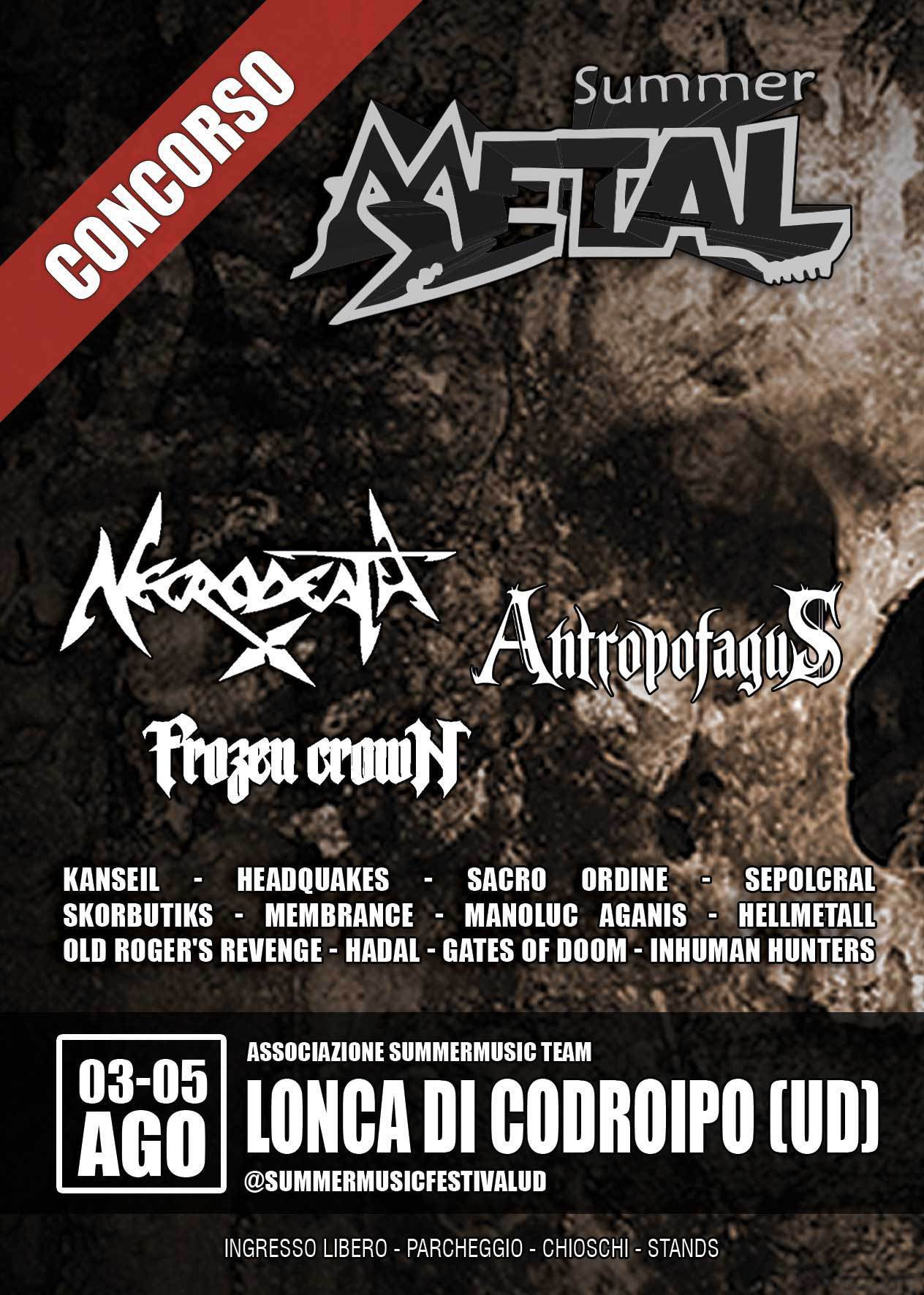 Concorso: vinci i CD degli headliner del Summer Metal 2018