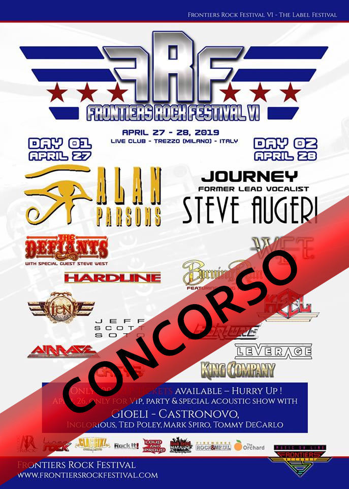Concorso: vinci degli album targati Frontiers Music al Frontiers Rock Festival VI