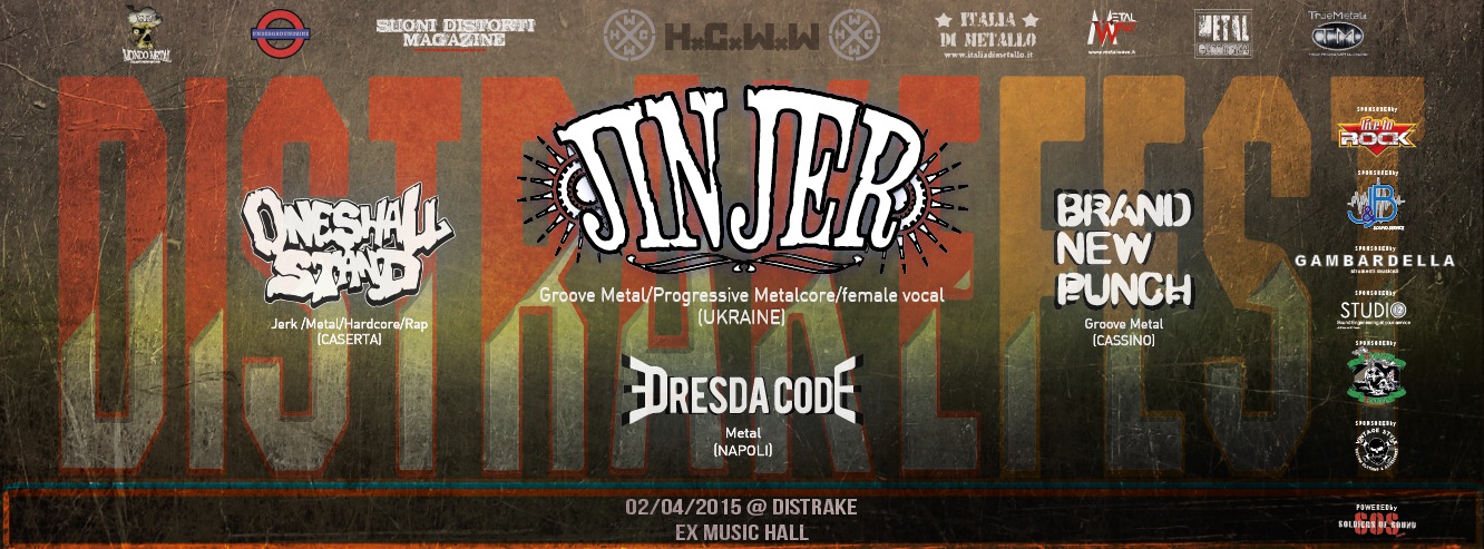 2DISTRAKE  JINJER locandina Orizzontale 2 Aprile(DEF)