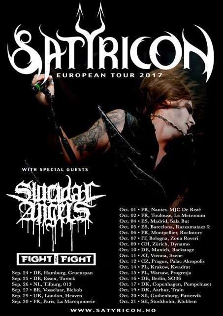 satyricon european tour 2017