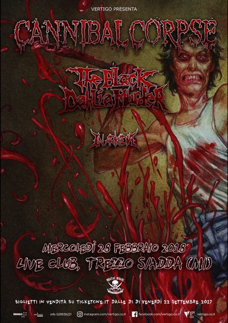 cannibal corpse febbraio
