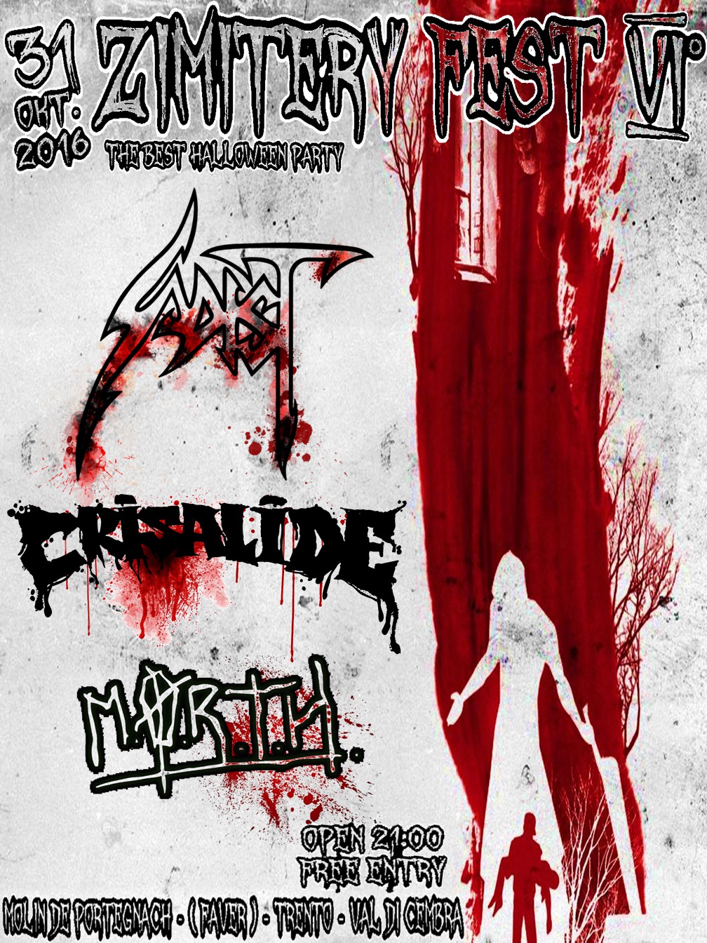 Zimitery Fest 6 with Sadist + Crisalide + M o r t h
