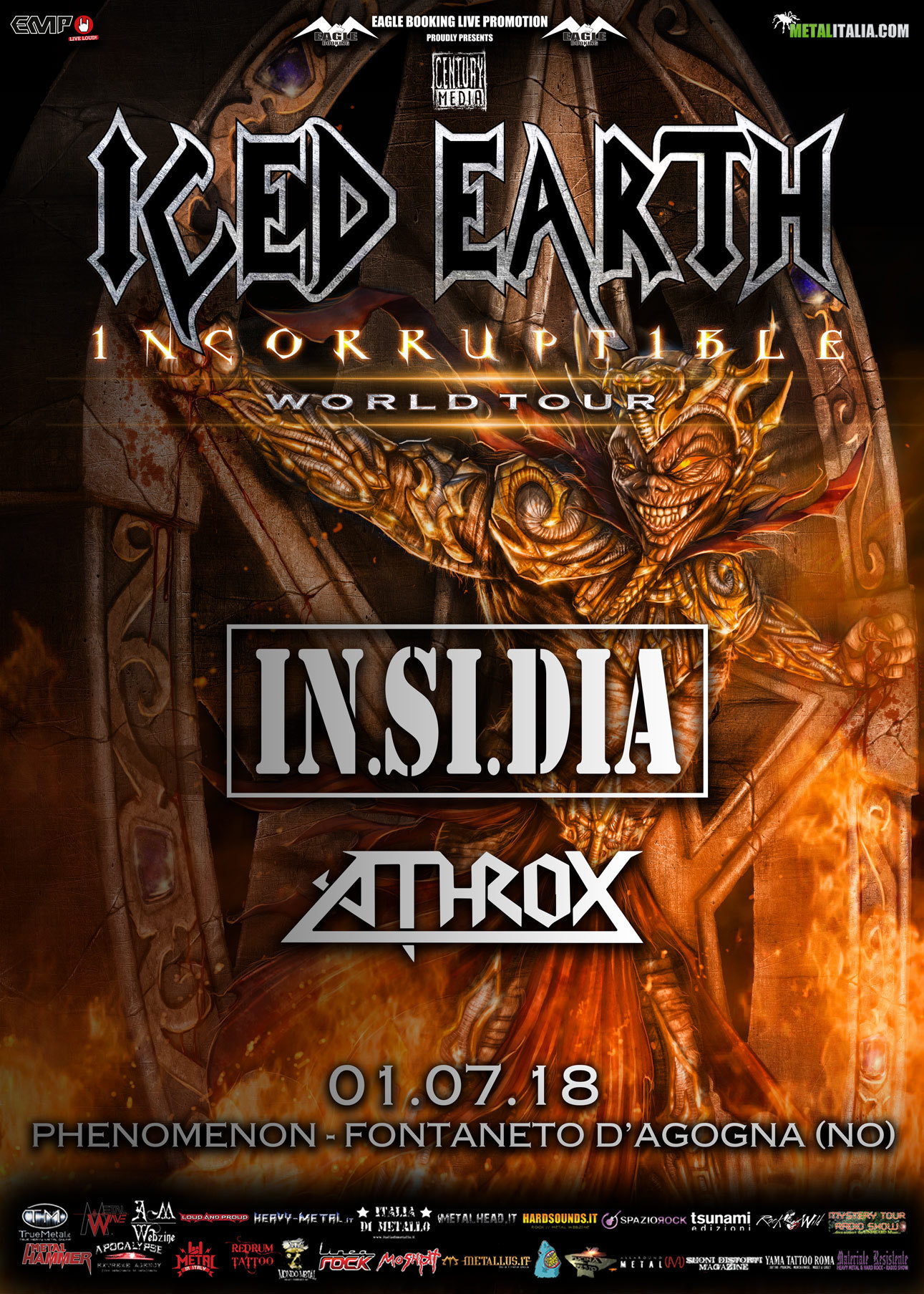 Iced Earth  defnitive poster 2018