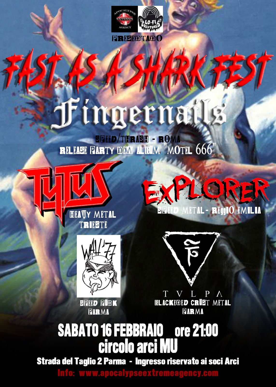 Fast as a shark fest flyer