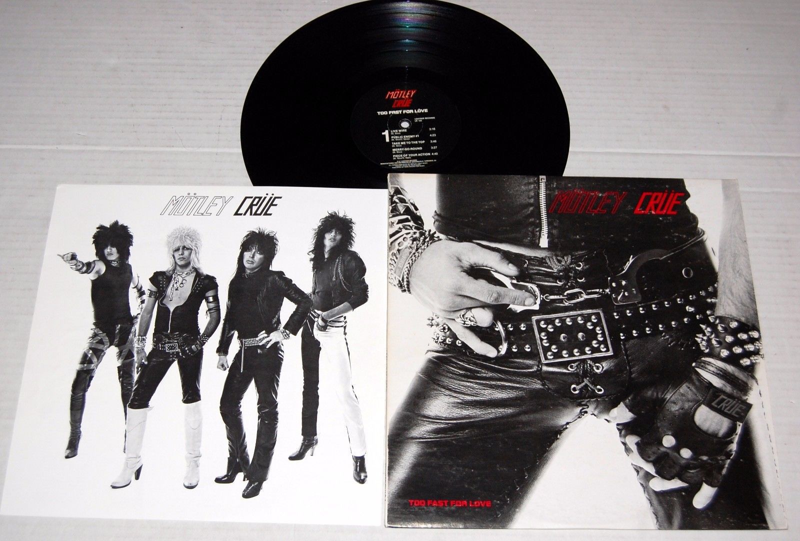 MOTLEY CRUE   TOO FAST FOR LOVE   VINYL
