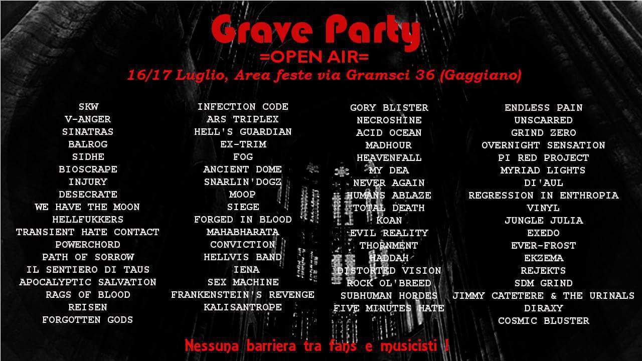 grave party 2016