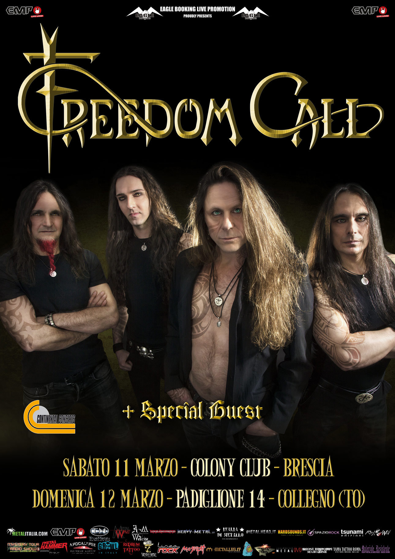 Freedom Call Italy 2016 promo web