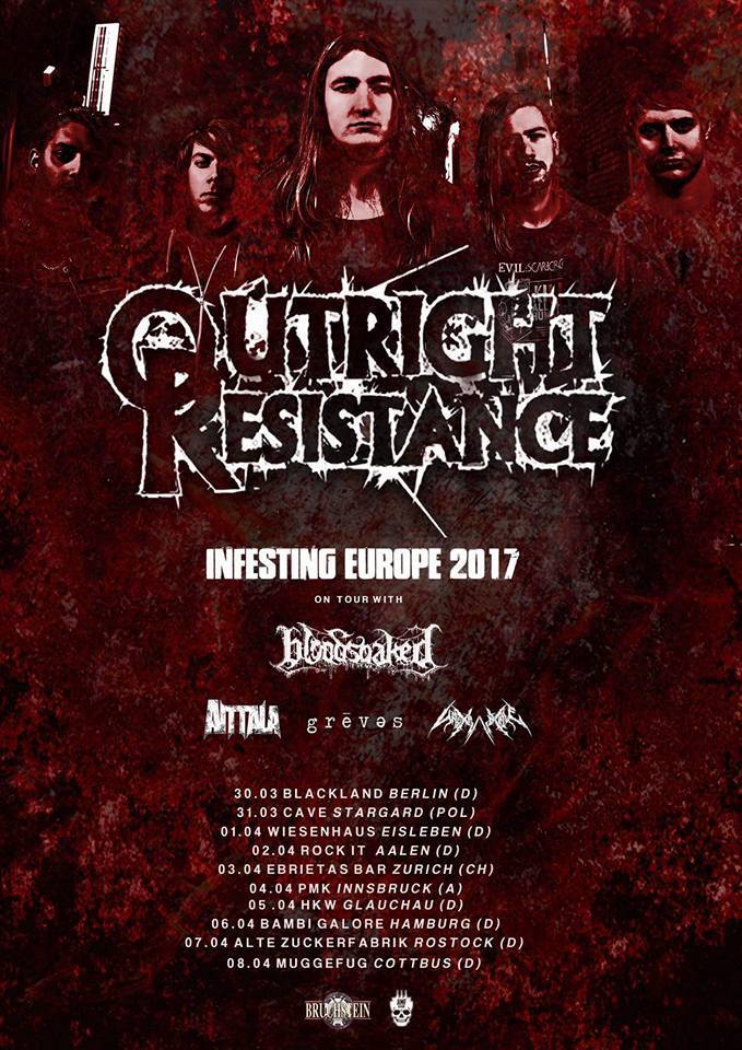 Outright Resistance EU Tour Poster