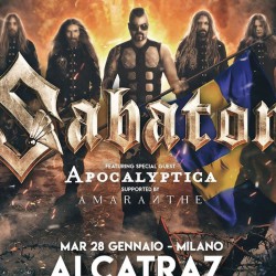Sabaton + Apocalyptica + Amaranthe @ Alcatraz (MI)