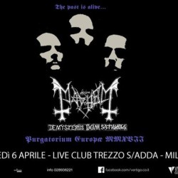 Mayhem “De Mysteriis Dom Sathanas” unica data italiana @ Live Club – Trezzo s.a.(MI)