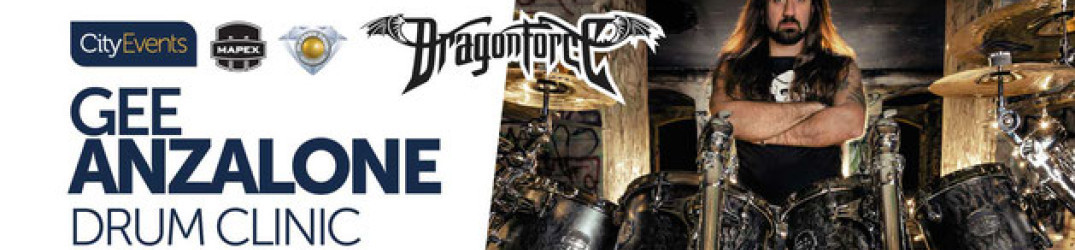Dragonforce: una drum clinic con Gee Anzalone a Chieti il 27 maggio