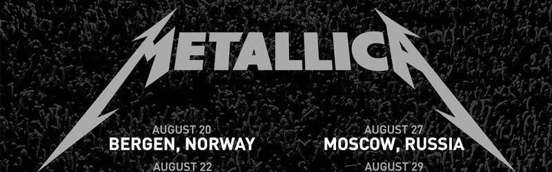 Metallica: le date dell’ European Summer Vacation Tour