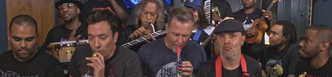 Metallica: suonano “Enter Sandman” con strumenti giocattolo con Jimmy Fallon