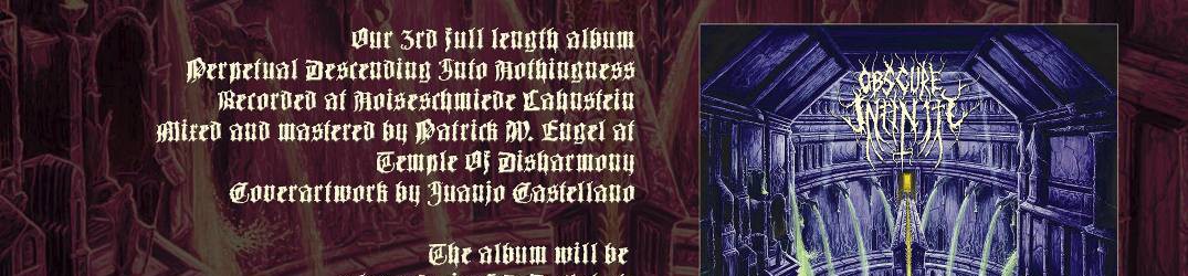Obscure Infinity: nuova traccia da “Perpetual Descending Into Nothingness”