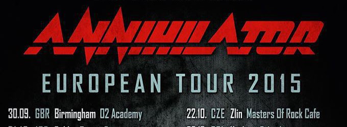 Annihilator: in Italia per una data nel 2015