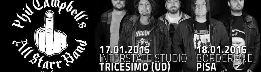 Motörhead: due date in Italia per Phil Campbell