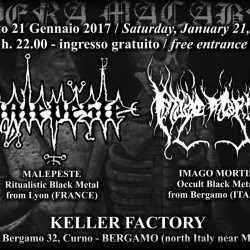 Malepeste e Imago Mortis @ Keller Factory – Curno (Bg)