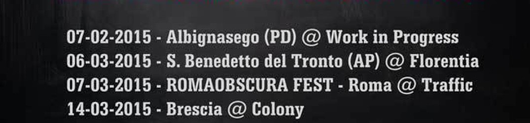 Dark Lunacy: nuovi show in Italia