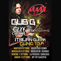 Gus G: in Italia per un clinic tour