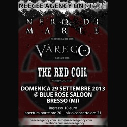 Nero Di Marte + Varego + Red Coil: data a Bresso(MI)