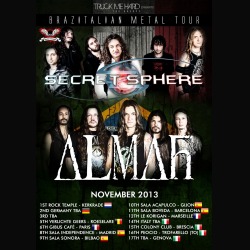Secret Sphere: tour europeo con gli Almah di Edu Falaschi