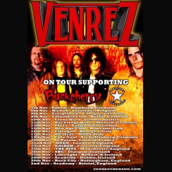 Venrez: special guest nel tour europeo di Buckcherry e Hardcore Superstar