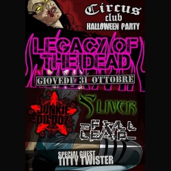 Halloween Mad Circus: Junkie Dildoz, Sliver e Fall As Leap live a Firenze