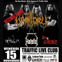Vomitory: i dettagli della data romana