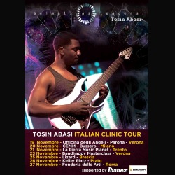 Tosin Abasi: una serie di clinic italiane per il chitarrista