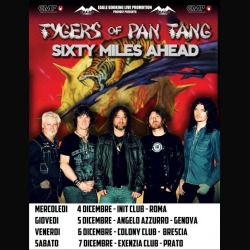 Tygers Of Pan Tang: tutte le date italiane di dicembre