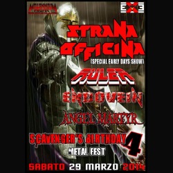 Scavenger Birthday Metal Fest 4: confermata la Strana Officina