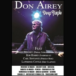 Don Airey: a marzo in Italia