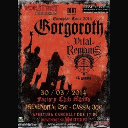 Worst Fest: il 30 marzo con Gorgoroth e Vital Remains