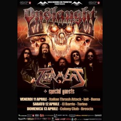 Onslaught: tre date in Italia
