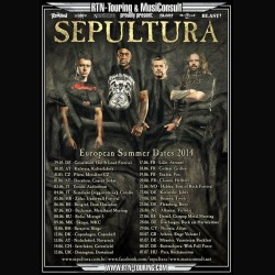 Sepultura: tutte le date del prossimo tour europeo