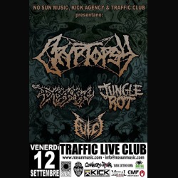 Cryptopsy: tutti i dettagli dello show di venerdì