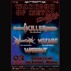 Warriors Of Metal Night: annullata la data di Milano