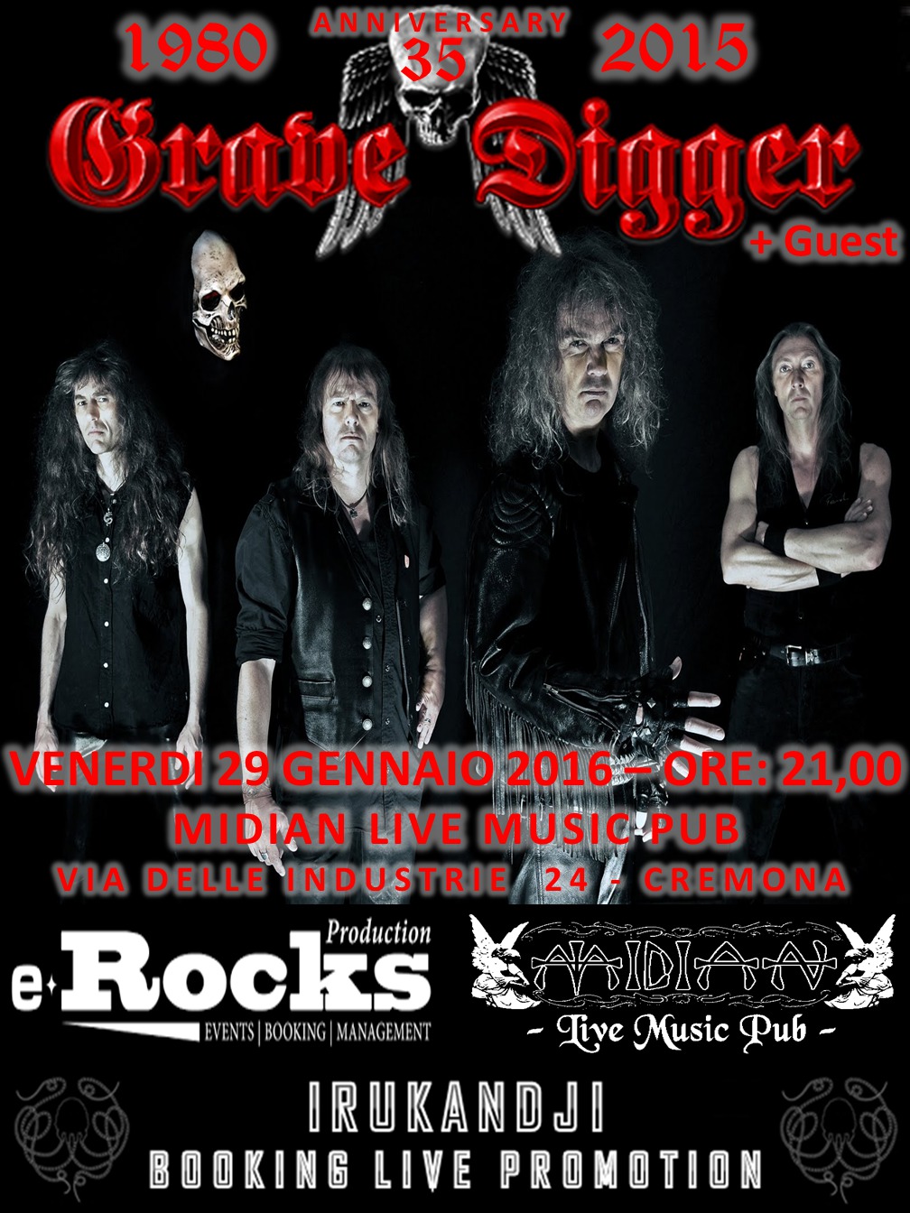 Grave Digger 2016 @Midian Live Music Pub
