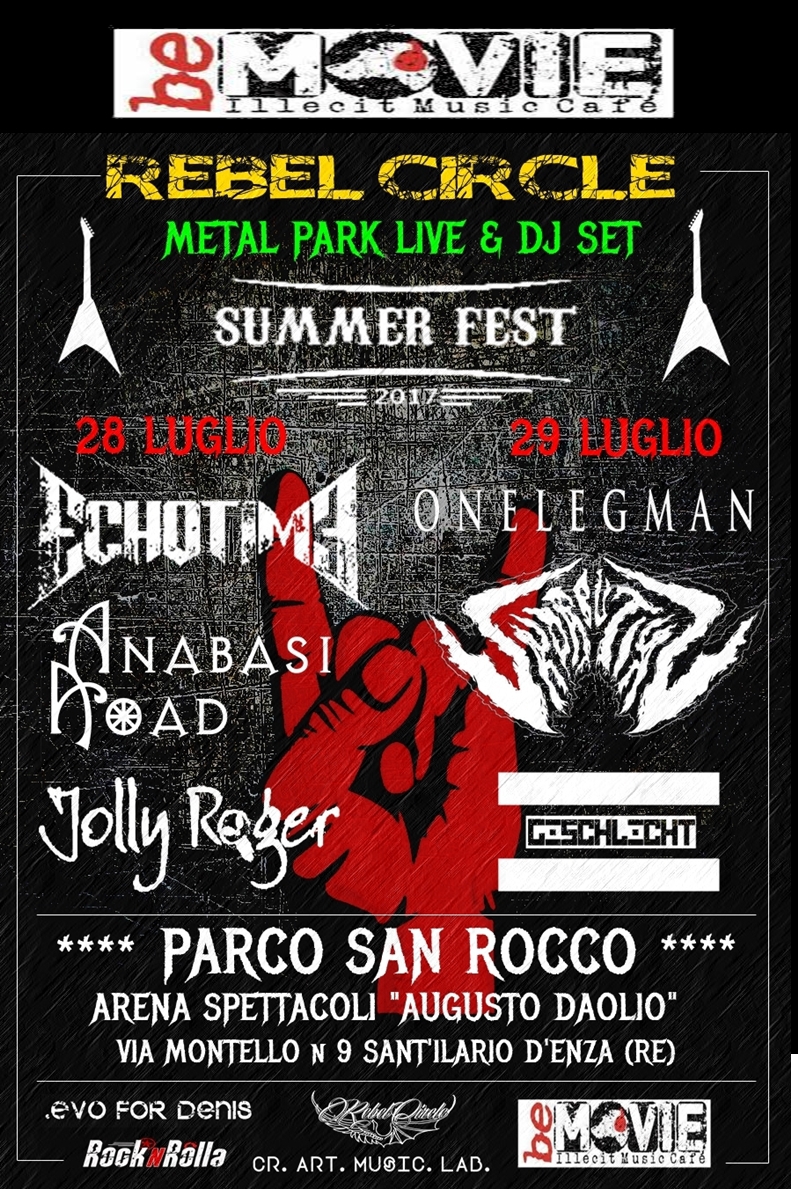 FLYER UFFICIALE BE MOVIE & REBEL CIRCLE SUMMER FESTIVAL