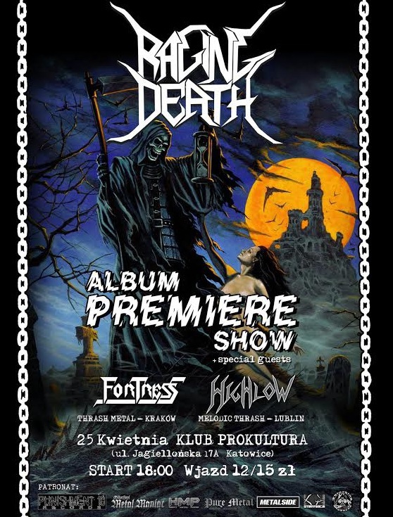 RAGING DEATH st PREMIERE FLYER