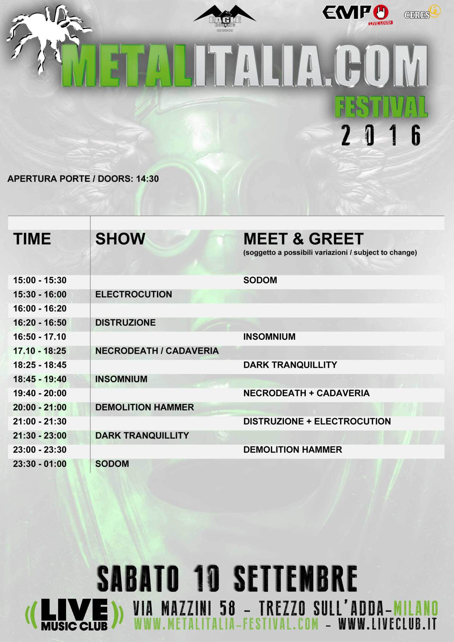 metalitalia festival 2016 orari