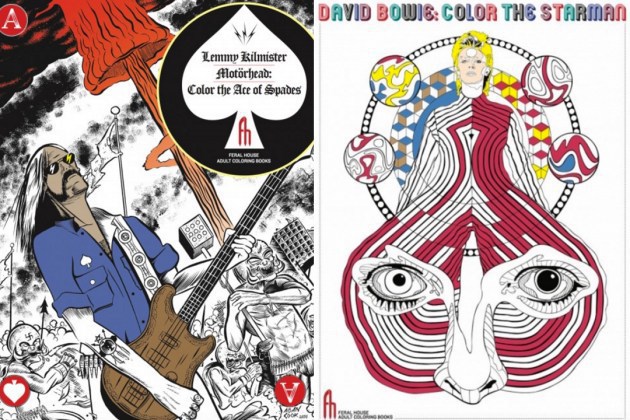 Lemmy Bowie Coloring Books Photo Feral House