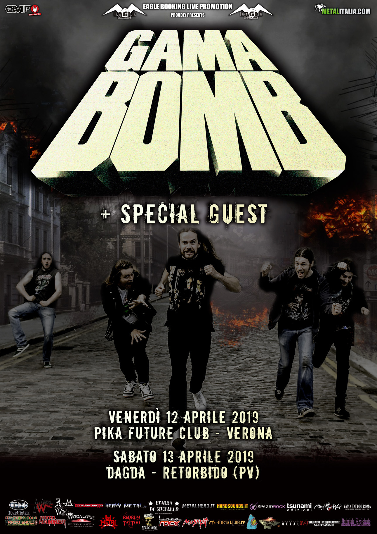 GAMABOMB Locandina Date