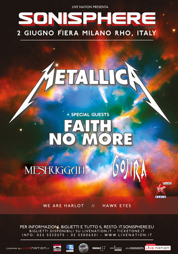 sonisphere 2015 poster milano