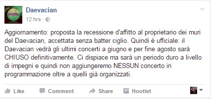 daevacian chiusura fb