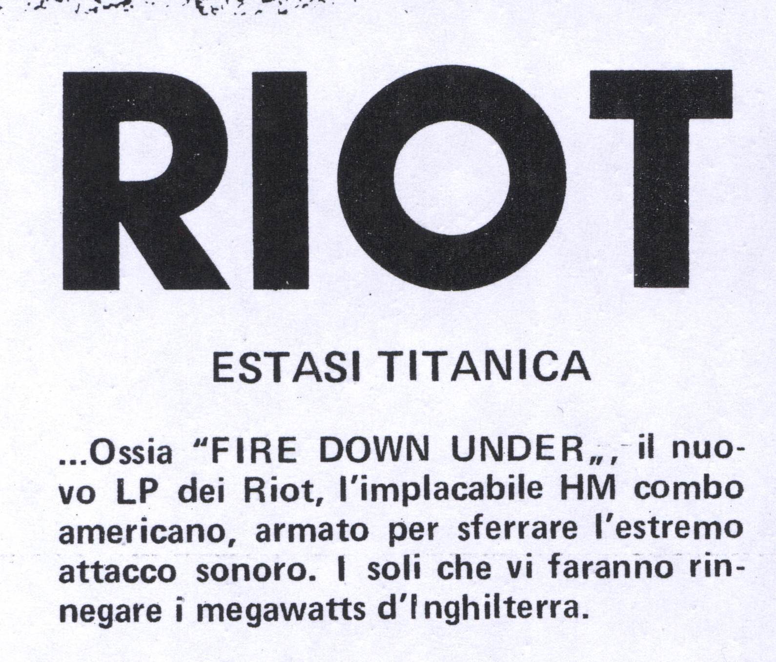 RIOT FIRE DOWN UNDER DA ROCKERILLA Copia