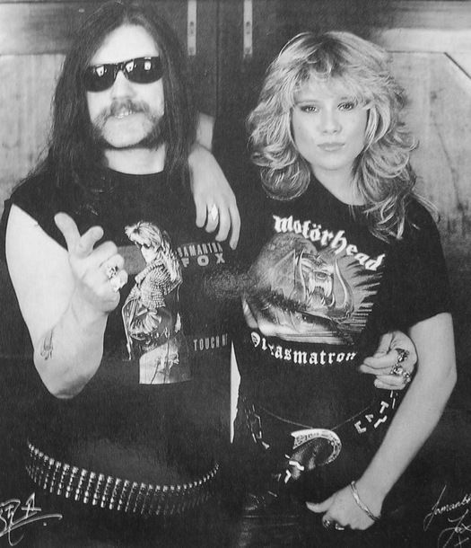 Lemmy Kilmister Samantha Fox 1
