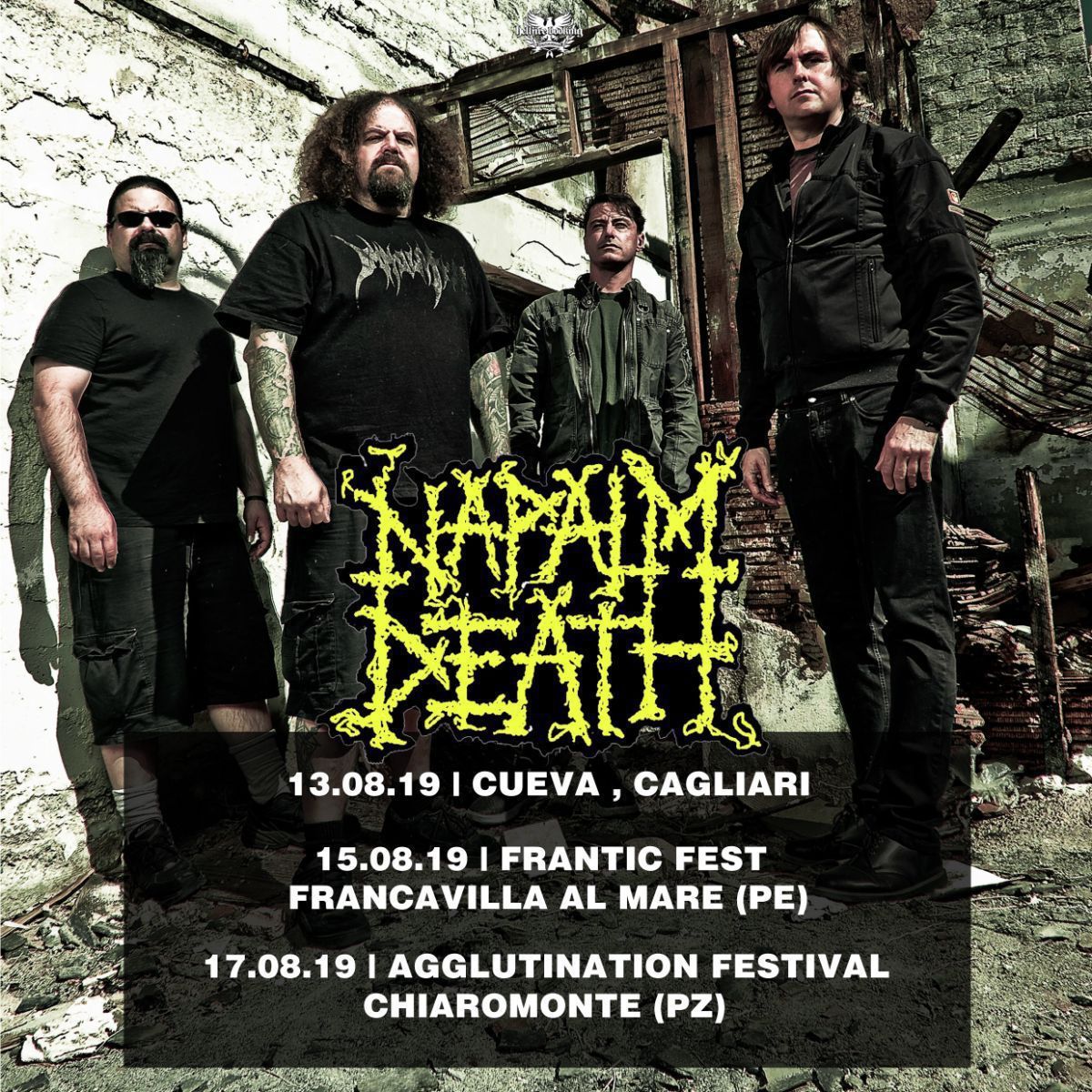 NAPALMDEATH date Italia 2019