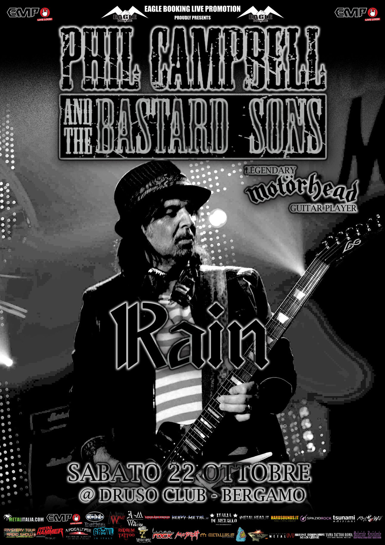 locandina phil campbell and the bastard sons bergamo rain
