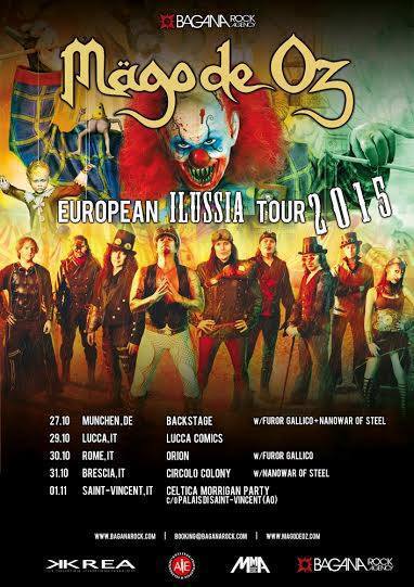 mago de oz europa tour 2015